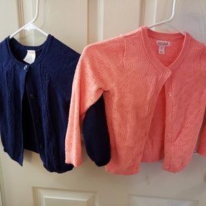 2 Toddler girls size 3T sweaters